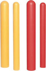 UltraTech - 4" Wide x 52" High, 4" Bollard Cover - Yellow, Polyethylene, Smooth Surface - Caliber Tooling