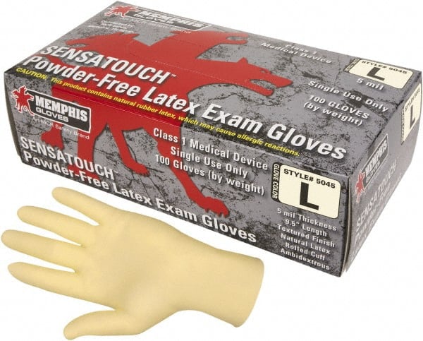 MCR Safety - Size S, 5 mil, Medical Grade, Powder Free Latex Disposable Gloves - Exact Industrial Supply