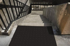 UltraTech - 5 Ft. Long x 2 Ft. Wide, Urethane Surface, Molded Bubble Entrance Matting - Outdoor, Heavy Traffic, Urethane, Black - Caliber Tooling