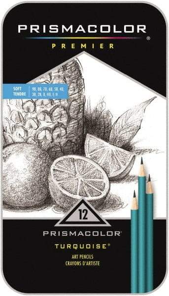 Prismacolor - 2B, 3B, 4B, 5B, 6B, 7B, 8B, 9B, B, F, H, HB Graphite Pencil - Graphite - Caliber Tooling