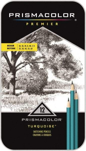 Prismacolor - 2B, 2H, 3B, 3H, 4B, 4H, 5H, 6H, B, F, H, HB Graphite Pencil - Graphite - Caliber Tooling