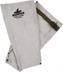 MCR Safety - Size Universal, Leather Sleeve - 18" Long Sleeve, Snaps at Wrist - Caliber Tooling