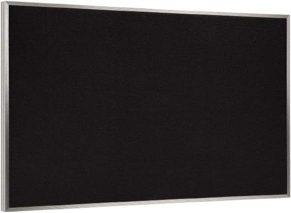 Ghent - 46-1/2" Wide x 36" High Open Cork Bulletin Board - Rubber, Black - Caliber Tooling