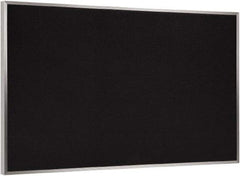 Ghent - 46-1/2" Wide x 36" High Open Cork Bulletin Board - Rubber, Black - Caliber Tooling