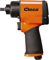 Cleco - 3/8" Drive, 8,000 RPM, 420 Ft/Lb Torque Impact Wrench - Pistol Grip Handle, 1,600 IPM, 27 CFM, 90 psi, 1/4" NPT Inlet - Caliber Tooling