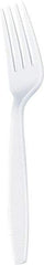 Dixie - Dixie Plastic Tableware, Heavyweight Forks - White - Caliber Tooling