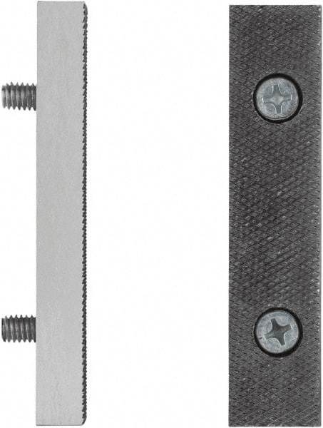 Irwin - 5" Wide x 2" High x 0.9" Thick, Flat/No Step Vise Jaw - Fixed Jaw, Compatible with 5" Record Bench Vises - Caliber Tooling