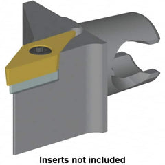 Kennametal - Left Hand Cut, Size KM20, VB.. Insert Compatiblity, Modular Turning & Profiling Cutting Unit Head - 12.5mm Ctr to Cutting Edge, 25mm Head Length, Series KM Mini - Caliber Tooling