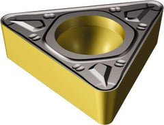 Sandvik Coromant - TCMT433 KR Grade 3225 Carbide Turning Insert - TiCN/AI2O3/TiN Finish, 60° Triangle, 1/2" Inscr Circle, 3/16" Thick, 3/64" Corner Radius - Caliber Tooling