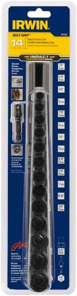 Irwin - 14 Piece Bolt Extractor Set - Magnetic Rail - Caliber Tooling