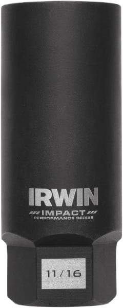 Irwin - 3/8" Drive Reverse Spiral Flute Hex Bolt Remover - 1/4" Hex, 2-1/2" OAL - Caliber Tooling