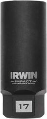 Irwin - 3/8" Drive Reverse Spiral Flute Hex Bolt Remover - 1/4" Hex, 2-1/2" OAL - Caliber Tooling