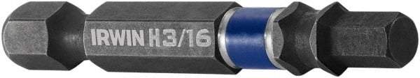 Irwin - 3/16" Hex Bit - 1/4" Hex Drive, 2" OAL - Caliber Tooling