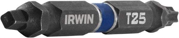 Irwin - #2" Square Size Torx/Square Bit - 1/4" Hex Drive, 2-3/8" OAL - Caliber Tooling