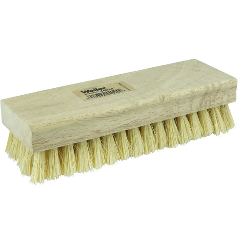 8″ × 2 3/4″ - White Tampico Block Type Industrial Hand Brush - Caliber Tooling