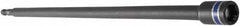 Irwin - 3/8" Magnetic Nutsetter - 1/4" Hex Drive, 12" OAL, 9/16" Socket Nose Diam - Caliber Tooling