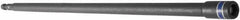 Irwin - 1/4" Magnetic Nutsetter - 1/4" Hex Drive, 12" OAL, 7/16" Socket Nose Diam - Caliber Tooling