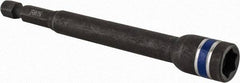 Irwin - 5/16" Magnetic Nutsetter - 1/4" Hex Drive, 4" OAL, 1/2" Socket Nose Diam - Caliber Tooling