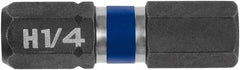 Irwin - 1/4" Hex Bit - 1/4" Hex Drive, 1" OAL - Caliber Tooling