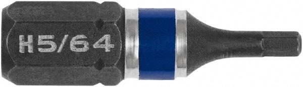 Irwin - 5/64" Hex Bit - 1/4" Hex Drive, 1" OAL - Caliber Tooling