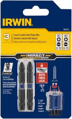 Irwin - 3 Piece, Phillips, Slotted Handle, Double End Bit Set - No. 2 Phillips - Caliber Tooling