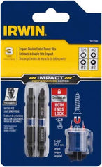 Irwin - 3 Piece, Phillips, Square, Torx Handle, Double End Bit Set - #2 - Caliber Tooling