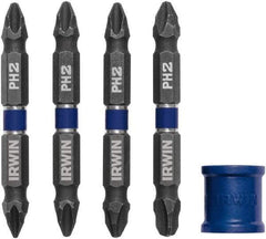 Irwin - 5 Piece, Phillips Handle, Double End Bit Set - No. 1 to No. 3 Phillips - Caliber Tooling