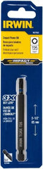 Irwin - T25 Torx Bit - 1/4" Hex Drive, 3-1/2" OAL - Caliber Tooling