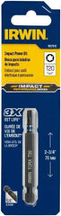 Irwin - T20 Torx Bit - 1/4" Hex Drive, 2-3/4" OAL - Caliber Tooling