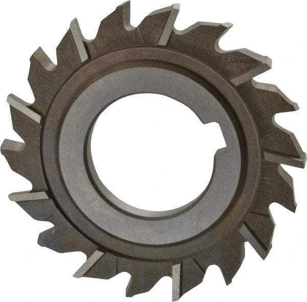 Keo - 3" Diam x 1/4" Width of Cut, 18 Teeth, High Speed Steel Side Milling Cutter - Staggered Teeth, Uncoated - Caliber Tooling