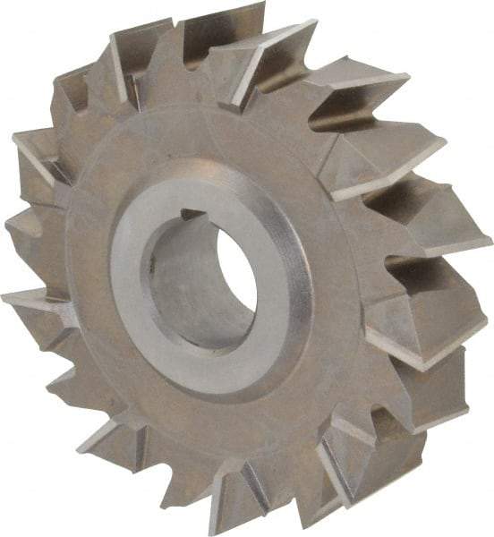 Keo - 4" Diam x 1" Width of Cut, 18 Teeth, High Speed Steel Side Milling Cutter - Staggered Teeth, Uncoated - Caliber Tooling