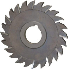 Keo - 5" Diam x 1/4" Width of Cut, 24 Teeth, High Speed Steel Side Milling Cutter - Staggered Teeth, Uncoated - Caliber Tooling