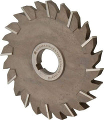 Keo - 6" Diam x 7/16" Width of Cut, 24 Teeth, High Speed Steel Side Milling Cutter - Staggered Teeth, Uncoated - Caliber Tooling