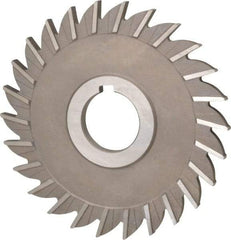 Keo - 5" Diam x 1/4" Width of Cut, 26 Teeth, High Speed Steel Side Milling Cutter - Straight Teeth, Uncoated - Caliber Tooling