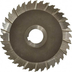 Keo - 5" Blade Diam x 1/8" Blade Thickness, 1" Hole, 36 Teeth, High Speed Steel Side Chip Saw - Staggered Tooth, Arbor Connection, Right Hand Cut, Uncoated - Caliber Tooling