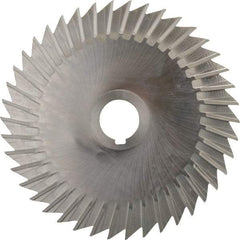 Keo - 6" Blade Diam x 1/16" Blade Thickness, 1" Hole, 42 Teeth, High Speed Steel Side Chip Saw - Straight Tooth, Arbor Connection, Right Hand Cut, Uncoated, with Keyway - Caliber Tooling