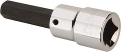 Paramount - 1/2" Drive, 7/16" Hex Bit Socket - 3-1/4" OAL, 1-3/4" Bit Length - Caliber Tooling