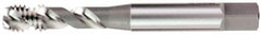 OSG - 1/4-20 UNC 3 Flute 2B Modified Bottoming Spiral Flute Tap - Vanadium High Speed Steel, Nitride Finish, 3-1/4" OAL, Right Hand Flute, Right Hand Thread, H5, Series 13019 - Caliber Tooling