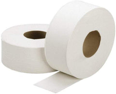 Ability One - 2,000' Roll Length x 3.7" Sheet Width, Jumbo Roll Toilet Tissue - Single Ply, White, Recycled Fiber - Caliber Tooling