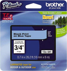 Brother - 3/4" Wide, Blue Tape Cassette - For Label Maker - Caliber Tooling