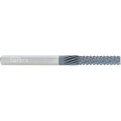 Onsrud - 1/4" Diam, 1" LOC, End Mill End, Solid Carbide Diamond Pattern Router Bit - Right Hand Cut, 3" OAL, 1/4" Shank Diam, Use on Composites - Caliber Tooling