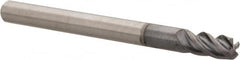 Kennametal - 1/8", 4 Flute, Solid Carbide, Corner Chamfer End Mill - 1-1/2" OAL, 1/4" LOC - Caliber Tooling