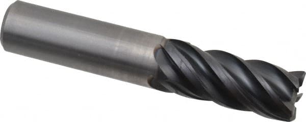 Kennametal - 5/8", 5 Flute, Solid Carbide, 0.03" Corner Radius End Mill - 3-1/2" OAL, 1-1/4" LOC - Caliber Tooling