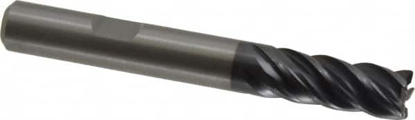 Kennametal - 8mm, 5 Flute, Solid Carbide, 0.5mm Corner Radius End Mill - 63mm OAL, 19mm LOC - Caliber Tooling