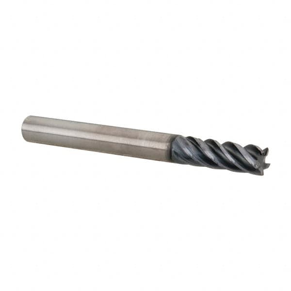 Kennametal - 1/4", 5 Flute, Solid Carbide, 0.015" Corner Radius End Mill - 2-1/2" OAL, 3/4" LOC - Caliber Tooling