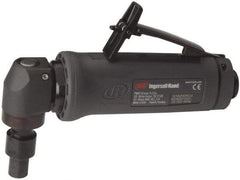 Ingersoll-Rand - 1/4" Collet, Angle Handle, Angle Air Die Grinder - 20,000 RPM, Dual Capable Exhaust, 25 CFM, 0.4 hp - Caliber Tooling