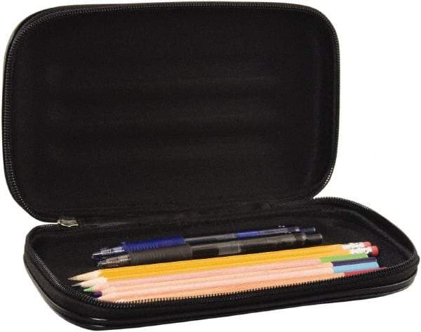 Innovative Storage Designs - 1 Compartment, 2 Inch Wide x 8-3/4 Inch Deep x 5-1/4 Inch High, Pencil Holder - Fabric, Black - Caliber Tooling