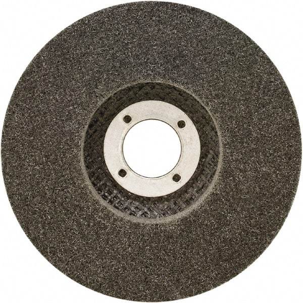 Brite Star - 4-1/2" Diam, 1-1/2" Face Width, Super Fine Grade, Silicon Carbide Deburring Wheel - Unitized, Soft Grade, 11,000 RPM - Caliber Tooling