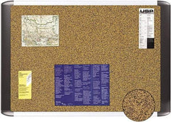 MasterVision - 72" Wide x 48" High Open Cork Bulletin Board - Tan - Caliber Tooling