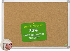 MasterVision - 72" Wide x 48" High Open Cork Bulletin Board - Natural (Color) - Caliber Tooling